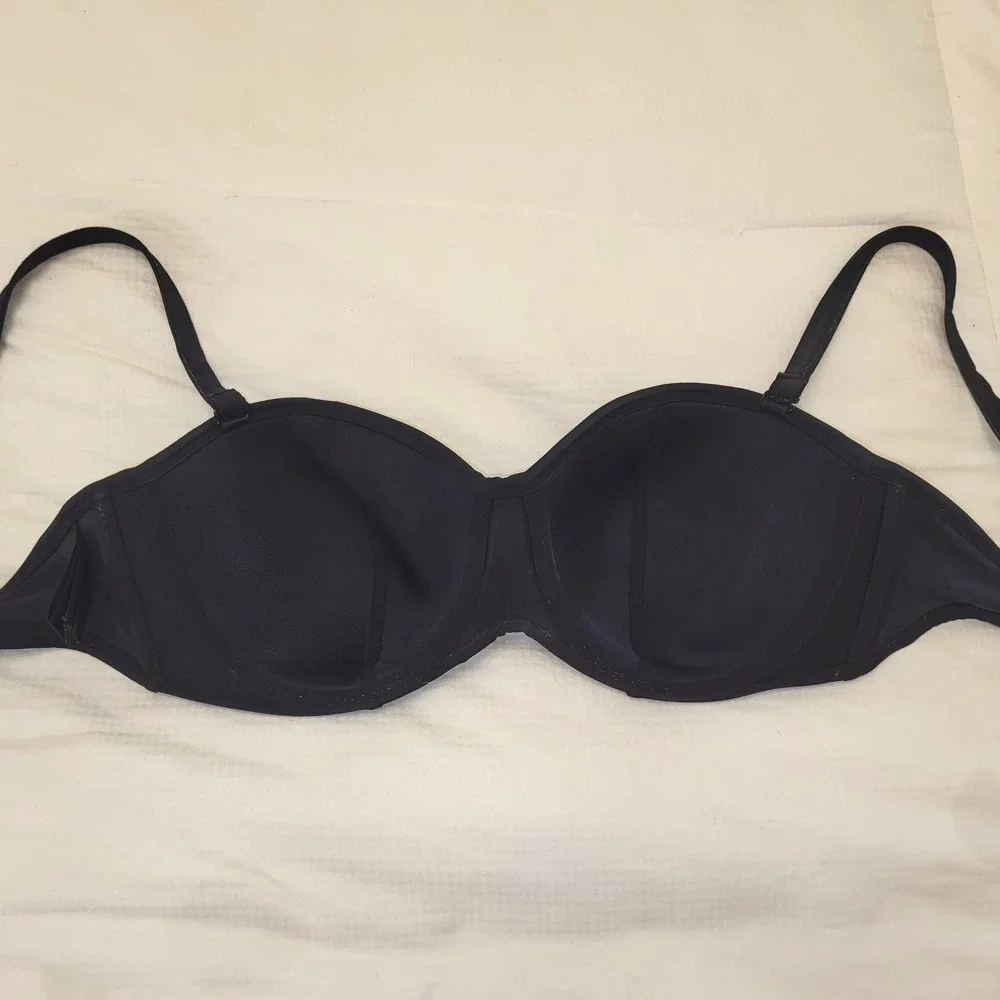 Panache Isobel Black Bikini Swimsuit Bra Removable Straps Balconette - 36D - Picture 4 of 9